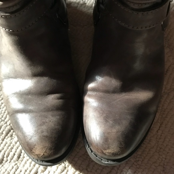 Leather moto boots - Picture 4 of 8